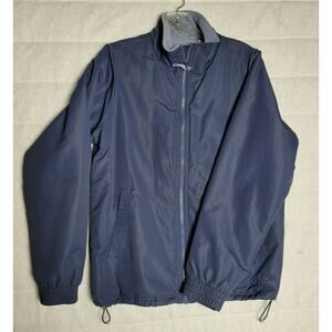 Cabelas Jacket Woman Blue Outdoor Full Zip Fleece Lined Coat Jacket Size Small S